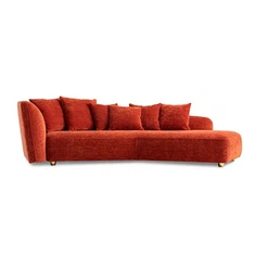 Tekstylna designerska sofa